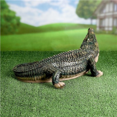 Садовая фигура "Крокодил" 28х50х20см