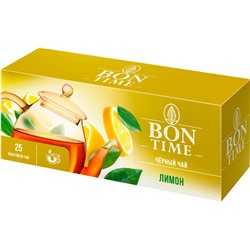 «Bontime», чай черный «Лимон», 25 пакетиков, 37,5г