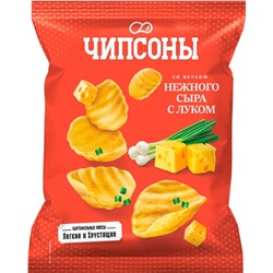 «Чипсоны», чипсы со вкусом нежного сыра с луком, 40г