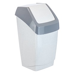 Контейнер для мусора 15 л  Хапс мраморный  (М2471)