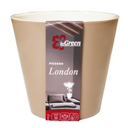 Горшок Лондон D=160 мм 1,6 л молочный шоколад  (ING6204МШОК)