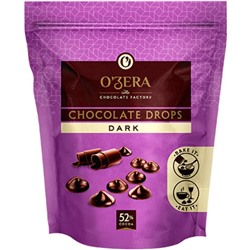 «O'Zera», шоколад темный Dark drops, 80г