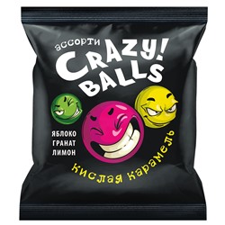 Карамель кислая Crazy Balls, 90г