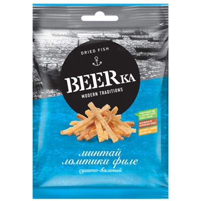 «Beerka», минтай сушёно-вяленый, 25г