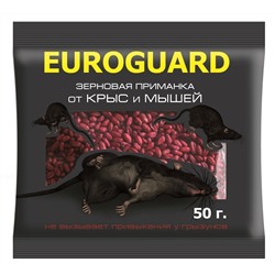 Зерно EUROGUARD от крыс и мышей 50гр  пр-во Италия 03-579