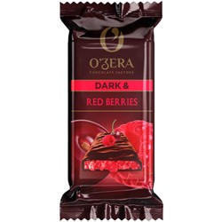 «O'Zera», шоколад горький Dark & Red berries, 40г