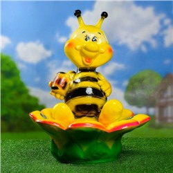 Садовая фигура-кашпо "Пчелка с цветком"  48х41х54см