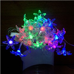 Гирлянда LED (18л) цветок лилия 2-х цв.лампочка