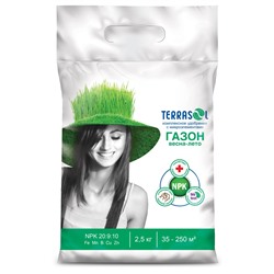 Удобрение TerraSol Газон Весна-Лето 2,5кг