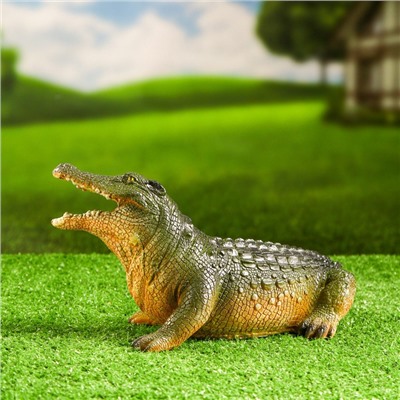 Садовая фигура "Крокодил маленький" 16х29см