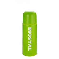 Термос Biostal 0,75л для чая с кнопкой, зеленый корпус (750C G NB)
