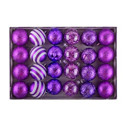 Набор шаров 24шт фиолетовый