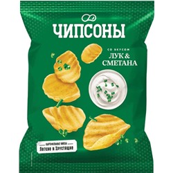 «Чипсоны», чипсы со вкусом сметаны и лука, 40г