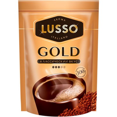 «LUSSO», кофе Gold, растворимый, 40г