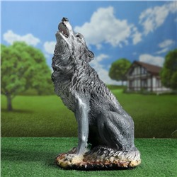 Садовая фигура "Волк воющий" 19х30х52см