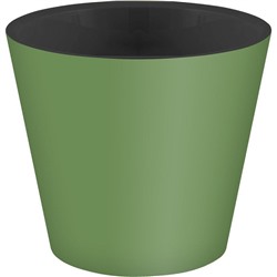 Горшок Rosemary 16л d330мм Зеленый с дренажной вставкой на колесиках