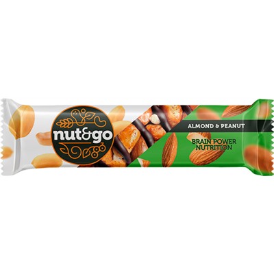 «Nut&Go», батончик Almond & peanut, 36г