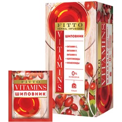 «Fitto», чай травяной Vitamins. Шиповник, 25 пакетиков, 37,5г