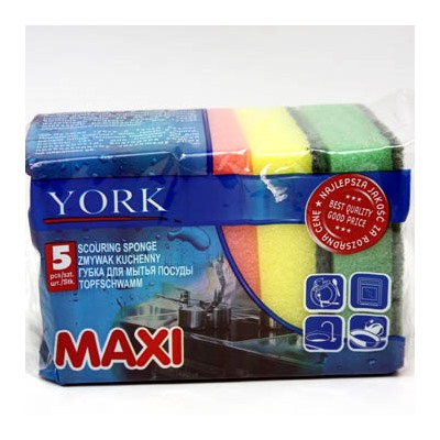 Губка для посуды York MAXI (цена за 5 шт)