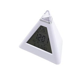 Часы-будильник(термометр,календарь)работают от 3 бат АААх1,5В(в комплект не входят) (IR-636)