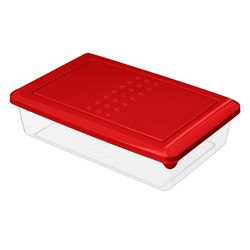 Контейнер для продуктов Asti 0,75л прямоугольный красный