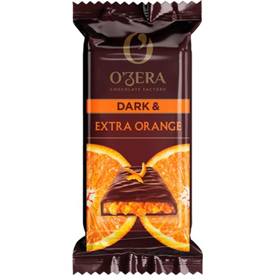 «O'Zera», шоколад горький Dark & Extra Orange, 40г