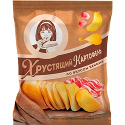 «Хрустящий картофель», чипсы со вкусом бекона, произведены из свежего картофеля, 70г