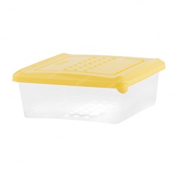 Контейнер для продуктов Asti 0,5л квадратный, бледно-желтый (221100304/01)