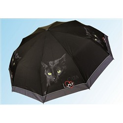 Зонт 1014 кот на черном