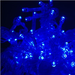 Гирлянда Штора LED (160л) LС1 Синий проз.провод с соед.1,5х1,5м