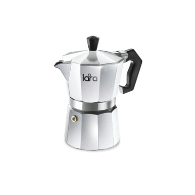 Кофеварка LARA 450мл для молотого кофе, алюм корпус, итал дизайн (LR06-73)