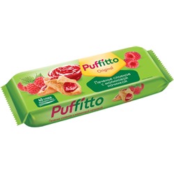 «Puffitto original», печенье слоеное с малиновой начинкой, 125г