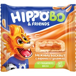 «HIPPO BONDI & FRIENDS», бисквитное пирожное с вареной сгущенкой, 32г