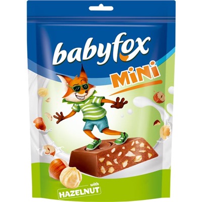 «BabyFox», конфеты шоколадные mini с фундуком, 120г