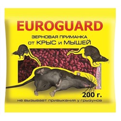 Зерно EUROGUARD от крыс и мышей 200гр  пр-во Италия 03-576