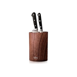 Подставка для ножей LARA овальная, софт тач, рис.дерево (LR05-101)