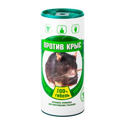 Зерно против крыс в банке 250г  (ПК250Б)