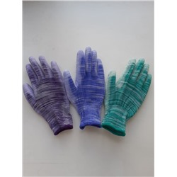 Перчатки Нейлоновые обливные Полосатые КРАТНО 12 пар, цена за 1 пару