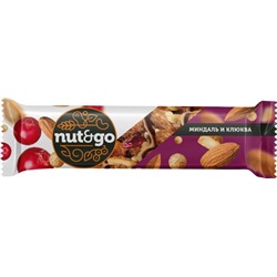 «Nut&Go», батончик «Миндаль и клюква», 36г