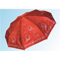 Зонт С4006 коты красные