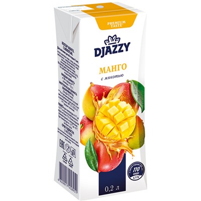 «Djazzy», нектар «Манго», 0.2л