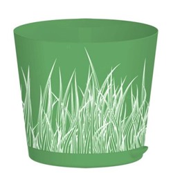 Горшок Easy Grow Зеленая трава с прикорн.полив. D=200мм 4л  (ING47020ЗТ)