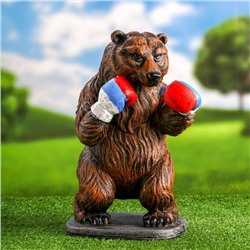Садовая фигура "Медведь боксер" 35х24х18см