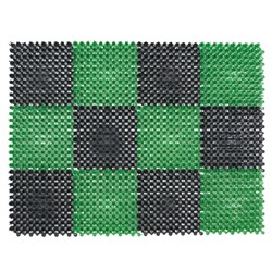 Коврик травка 42х56см, черно-зеленый  (71-002)