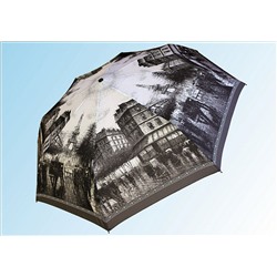 Зонт 4078 париж черно-белый