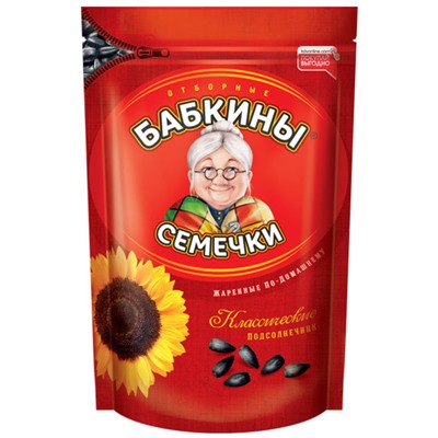 «Бабкины семечки», семечки отборные, жареные, 500г