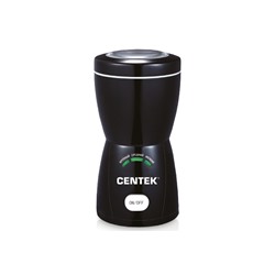 Кофемолка Centek (черный) 200Вт, 70г, АВТОпомол (3 уровня), 3 LED индикатора (CT-1354 BL)