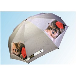 Зонт 4069 котенок с розой