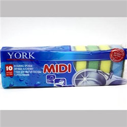 Губка для посуды York MIDI (цена за 10 шт)