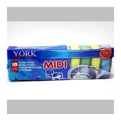 Губка для посуды York MIDI (цена за 10 шт)